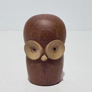 RARE LAURIDS LONBORG DANISH MODERN TEAK OWL MID CENTURY MODERN BOJESEN FIGURINE